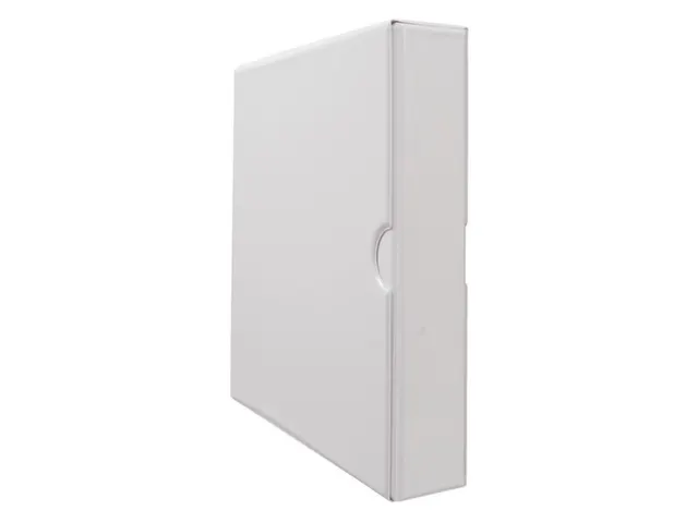 ringmap-set,1ringmap en 1verpakkingskarton,DIN A4,rug B 30mm,PVC,wit