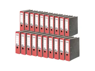 Ordner hfb recycled A4 8cm rood - 3