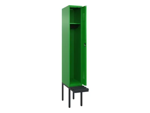locker met bank,HxBxD 2120x300x815mm,1vak,vak B 300mm,cilinderslot