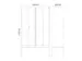 locker voor scheiding van kleding,HxBxD 2120x1200x500mm,4vak