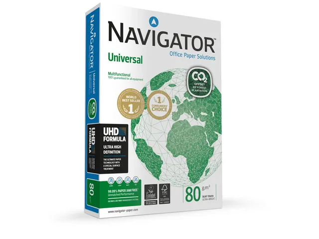 Kopieerpapier Navigator Universal CO2 Neutraal A4 80 Gram Wit 500vel