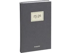 schoolagenda Saturnus 16 maanden Essenz antraciet 1dag/1pag 2025-2026