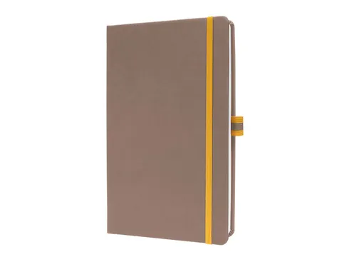 Notitieboek Linescape A5 bruin geruit hardcover