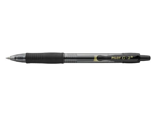 Gelschrijver Pilot G-2 07 Medium punt Zwart