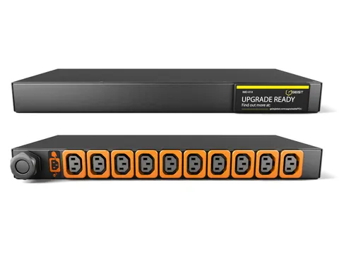 Vertiv MG01X1R0-10L133-2PS6B2H10-S, Basis, 1U, Horizontaal, Zwart, 10