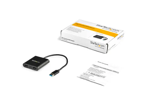 USB 3.0 naar Dual HDMI Adapter Dual 1080p of Single 4K 30Hz