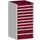 ladekast HxBxD 1200x650x650mm 10laden RAL7035 front RAL3004