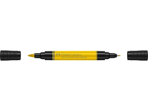 Tekenstift Faber-Castell Pitt Artist Pen duo marker 107 cadmiumgeel ge