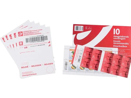 Postzegel Belgie aangetekend kit à 10 stuks