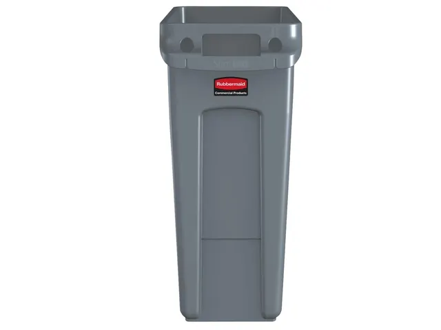 Afvalbak Rubbermaid Slim Jim VT 60 Liter grijs