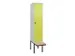locker voor scheiding van kleding,HxBxD 2120x400x815mm,1vak