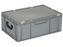 Discountoffice Euronorm Koffer Pe 290x600x400mm 54l 2 Handgrepen Grijs