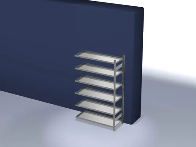 Inhaakstelling Aanbouwveld 2000x1300x500mm Vaklast 180kg 5egborden