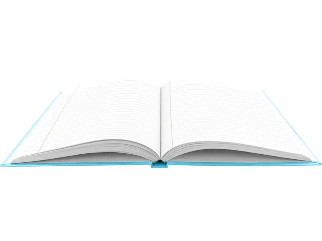 Schrift Kangaro A5 lijn hard cover pastel blauw, 80 vel, 80 grams