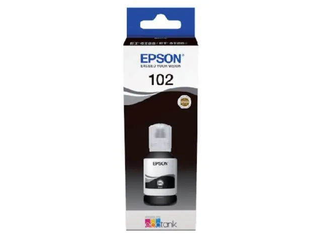 Navulinkt Epson Ecotank 102 T03R1 Zwart C13T03R140