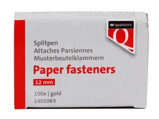Splitpen Quantore 12mm 100 stuks goud - 1