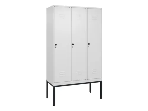 locker,HxBxD 2120x1200x500mm,3vak,vak B 400mm,draaigrendel