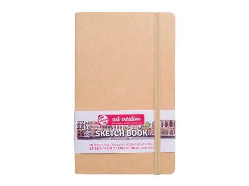 Schetsboek Talens Art Creation 80 witte vellen 140gr 130x210mm kraft