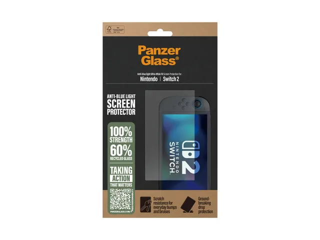 PanzerGlass Anti-Blue Light Screen Protector Nintendo Switch 2 | Ul
