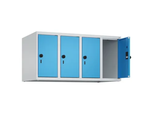 opzetkast,v. locker,4vak.,vak B 250mm,HxBxD 500x1000x500mm,vleugeldeur