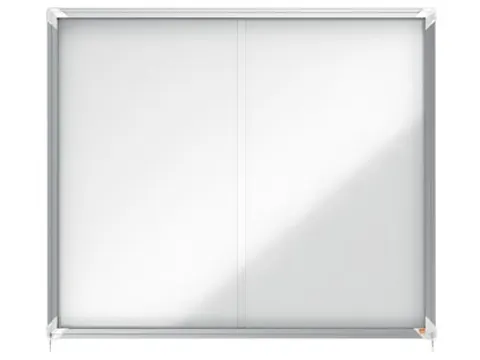 Premium Plus binnenvitrine schuifdeuren hoekslot magnetisch 15x A4