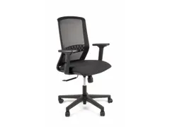 Bureaustoel EN1335 Linea Tekna 01 zwart/zwart met 2D armleuning