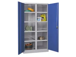 zwaarlastkast 1950x1040x630mm openslaande deuren RAL7035 front RAL5012