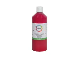 Plakkaatverf Qrea rood 500ml