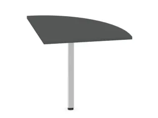 koppelelement voor bureau,90 °,HxBxD 720-840x800x800mm,MS-donkergrijs - 2