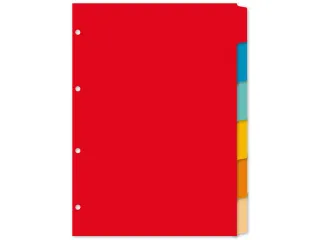 Tabblad Kangaro A4 blanco karton 180 grams assorti 4-gaats 6-delig - 1