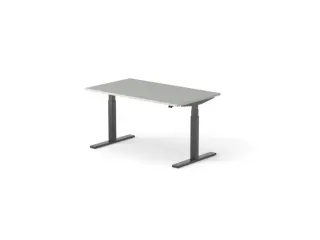 Elektrisch ihv bureau HxBxD 640-1300x1400x800mm blad grijs - 1