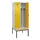 locker met bank,voor scheiding van kleding,HxBxD 2120x800x815mm,2vak