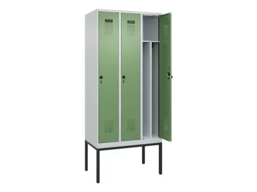 locker voor scheiding van kleding,HxBxD 2120x900x500mm,3vak