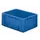 Euronorm Stapelkrat 175x400x300mm 14 5l Wanden/Bodem Gesloten Blauw