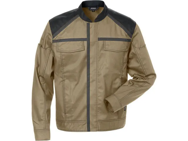Fristads 4555 STFP werkjas, kakigroen/zwart, maat 3XL, per stuk