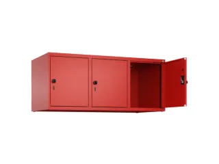 opzetkast,v. locker,3vak.,vak B 400mm,HxBxD 500x1200x500mm - 1