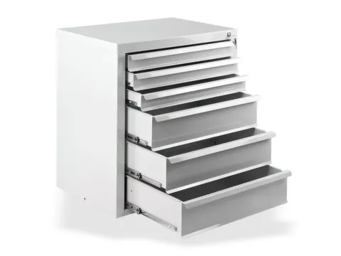 ladekast,HxBxD 750x700x435mm,6lade(n),volledig uittrekbaar