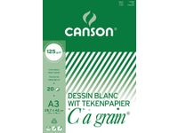 Canson wit Tekenpapier Grain A3 125 Gram