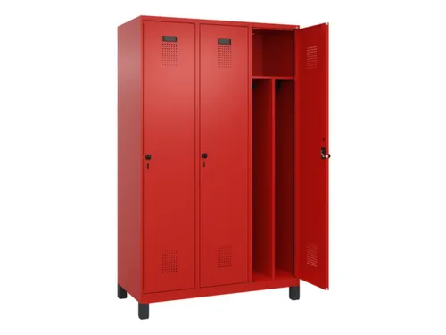locker voor scheiding van kleding,HxBxD 1950x1200x500mm,3vak