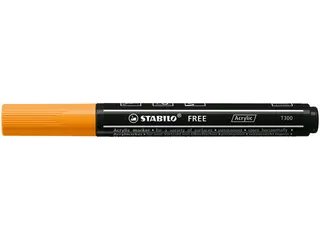 Acrylmarker STABILO Free Acrylic T300 oranje 2-3mm - 3