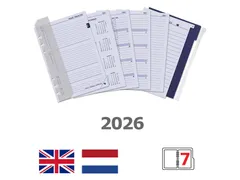 Recharge agenda 2026 Kalpa A5 boîte année 7jours/2pages