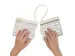 Split Break V2 ergonomisch toetsenbord Qwertz DE Wit draadloos