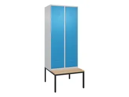 locker voor scheiding van kleding,HxBxD 2120x800x815mm,2vak