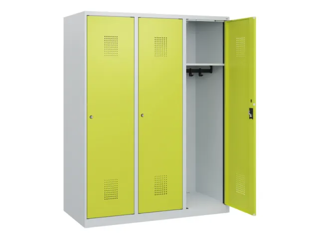 schoollocker,HxBxD 1530x1200x500mm,3vak,vak B 400mm,cil.-slot