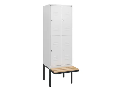 Dubbeldekse dekenkist,HxBxD 1950x600x815mm,2x2vak.,vak B 300mm