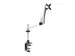 Monitor Arm voor Bureau 27 Inch 16:9 of 30 Inch 21:9 Ultrawide Scherme