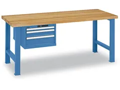 werkbank,HxBxD 850x1500x800mm,beukenblad,draagverm. 600kg,lak RAL5012