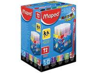 Maped Viltstift Color'Peps 72 Stiften in een Kartonnen Doos