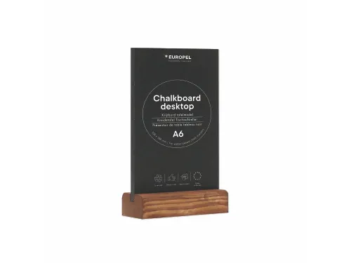 Krijtbord Europel tafelmodel A6 staand natural