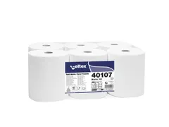 Handdoekrol Celtex 2-laags wit 120 meter krimp a 6 rol